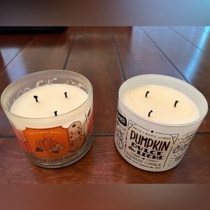 Fall scented Bath & Body Works candles